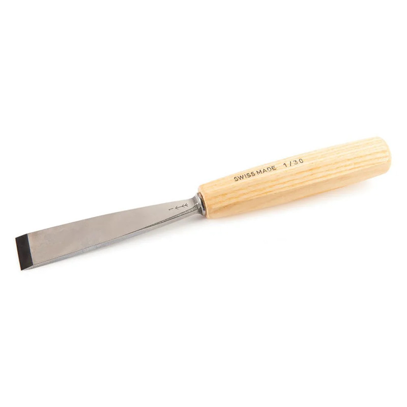 Double Bevel Straight Chisel - Types:Full Size - Sweep:Number 1 - Size:30 mm